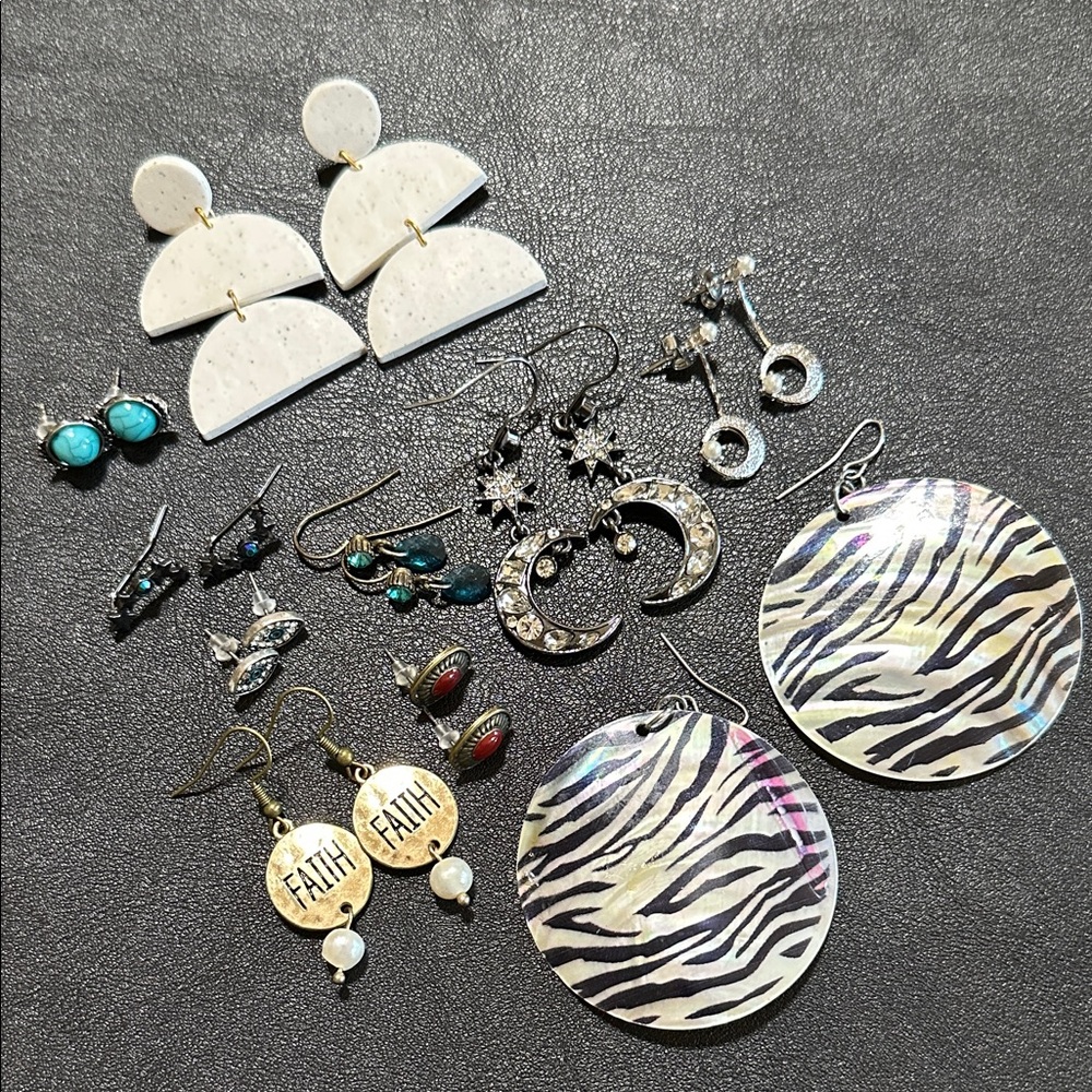 14.  Ten Pair Earring Bundle